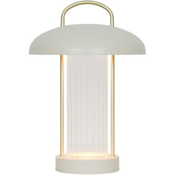 Nordlux - LED dimmējama uzlādējamā skārienvadāma galda lampa MIRANO LED/3W/3,7V bēša