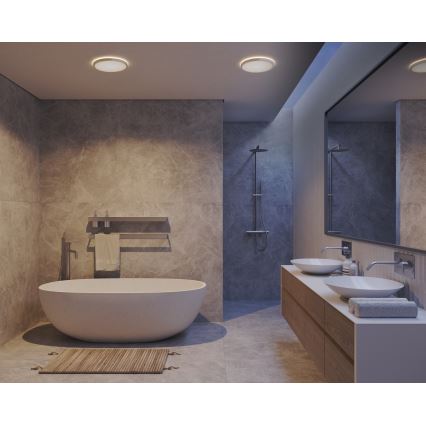 Nordlux - LED dimmējams vannas istabas griestu gaismeklis OJA LED/14,5W/230V 3000/4000K IP54 Ø 30 cm