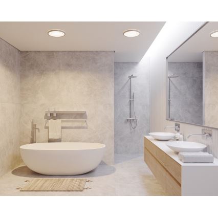 Nordlux - LED dimmējams vannas istabas griestu gaismeklis OJA LED/14,5W/230V 3000/4000K IP54 Ø 30 cm