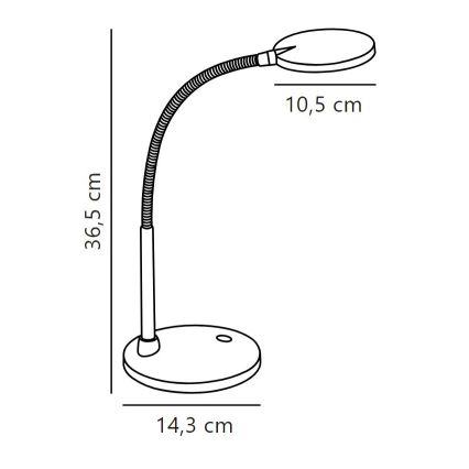 Nordlux - LED Galda lampa DOVE LED/4,5W/230V