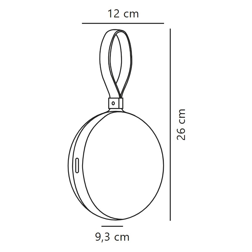 Nordlux - LED Pārnēsājama uzlādējama lampa LED/1W/3,7V IP54 dzeltena