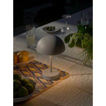 Nordlux - LED aptumšojama uzlādējama āra galda lampa ELLEN LED/2,8W/3,7V 2200 mAh IP44 pelēka