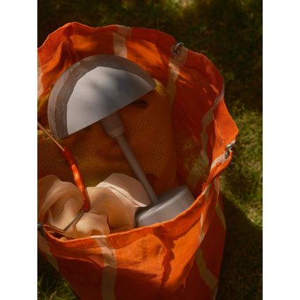 Nordlux - LED regulējama uzlādējama āra galda lampa ELLEN LED/2,8W/3,7V IP44 2200 mAh pelēka