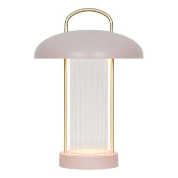 Nordlux - LED regulējama, uzlādējama, skārienvadāma galda lampa MIRANO LED/3W/3,7V rozā