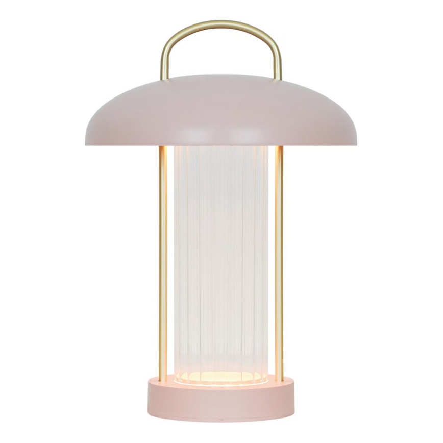 Nordlux - LED regulējama, uzlādējama, skārienvadāma galda lampa MIRANO LED/3W/3,7V rozā