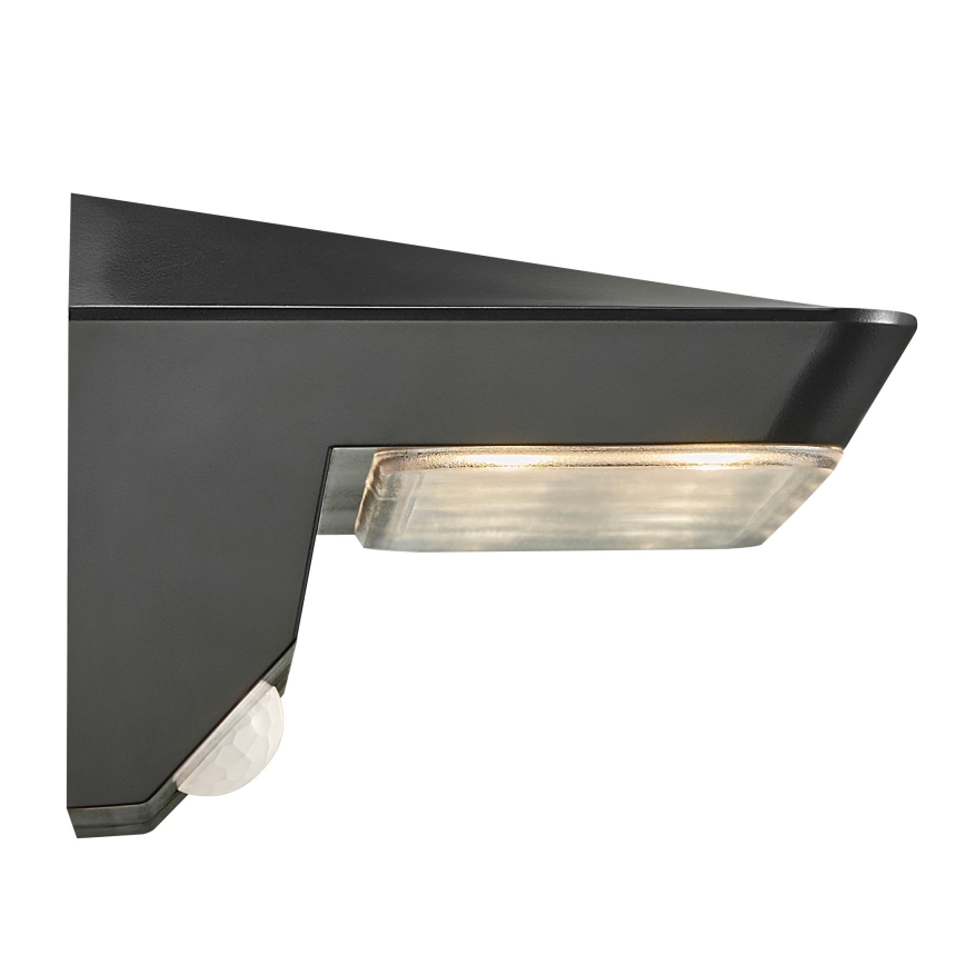 Nordlux - LED Saules enerģijas sienas lampa ar sensoru AGENA LED/5W/3,7V IP44 2200 mAh