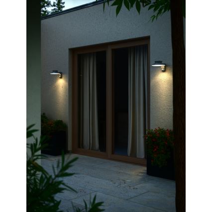Nordlux - LED Saules enerģijas sienas lampa ar sensoru JUSTINA LED/5W/3,7V IP44
