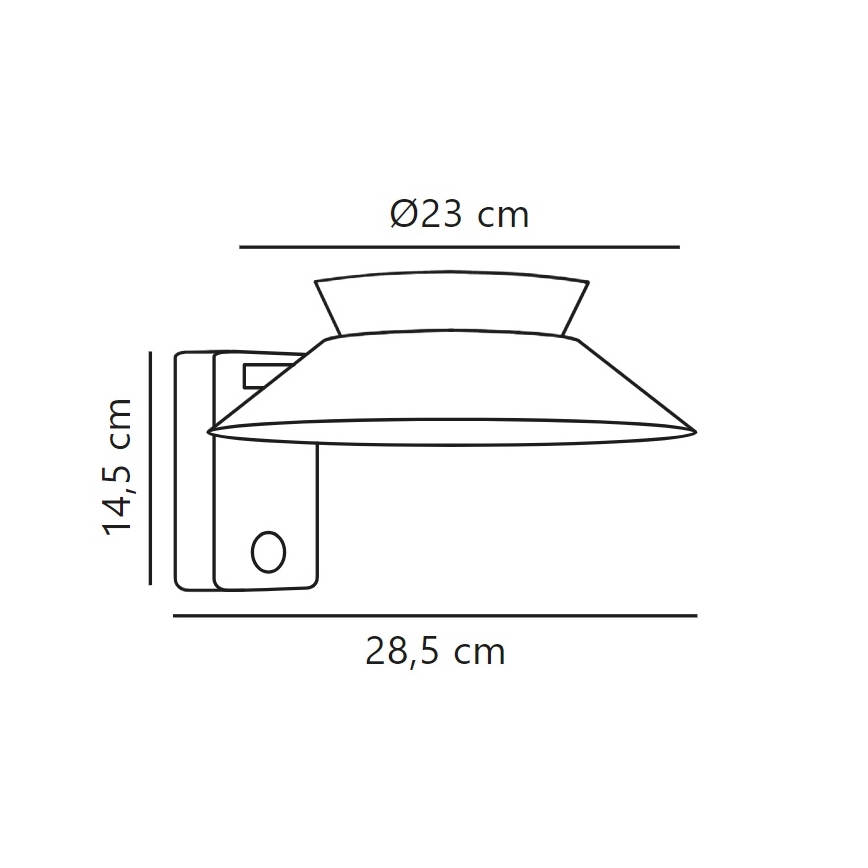 Nordlux - LED Saules enerģijas sienas lampa ar sensoru JUSTINA LED/5W/3,7V IP44
