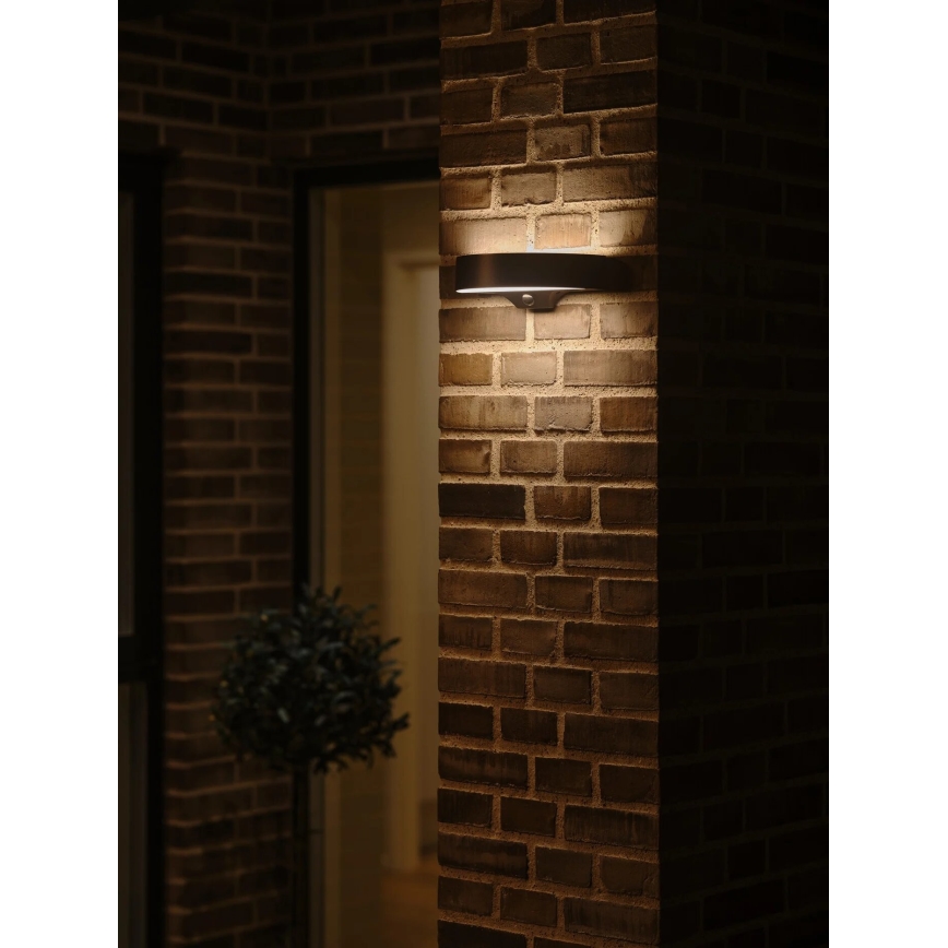 Nordlux - LED Saules enerģijas sienas lampa ar sensoru MONAY LED/5W/5V 3000K IP44