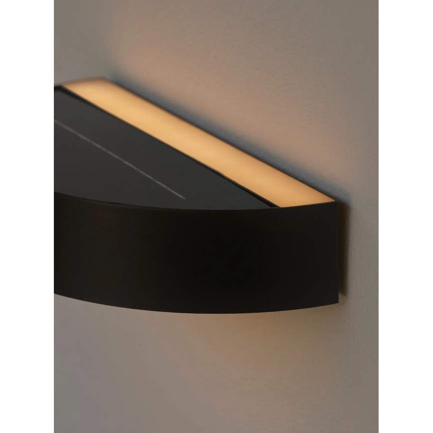 Nordlux - LED Saules enerģijas sienas lampa ar sensoru MONAY LED/5W/5V 3000K IP44