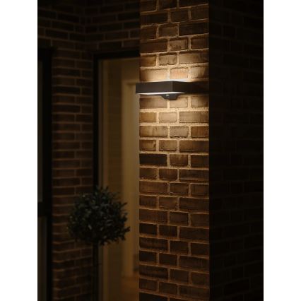 Nordlux - LED Saules enerģijas sienas lampa ar sensoru MONAY LED/5W/5V 3000K IP44