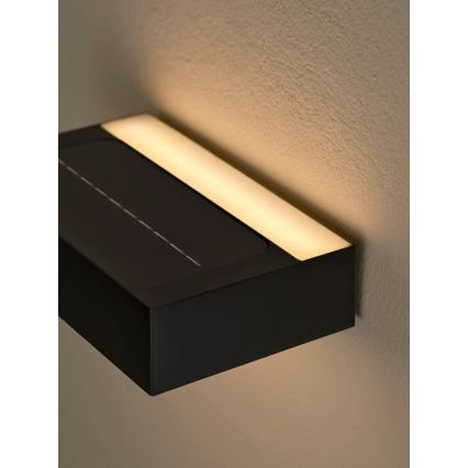 Nordlux - LED Saules enerģijas sienas lampa ar sensoru MONAY LED/5W/5V 3000K IP44