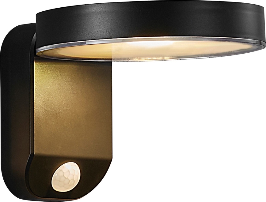 Nordlux - LED Saules enerģijas sienas lampa ar sensoru RICA LED/5W/3,7V IP44 apaļa