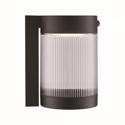 Nordlux - LED Saules enerģijas sienas lampa ar sensoru COUPAR LED/3,2W/5V 3000K IP44 1800 mAh melna