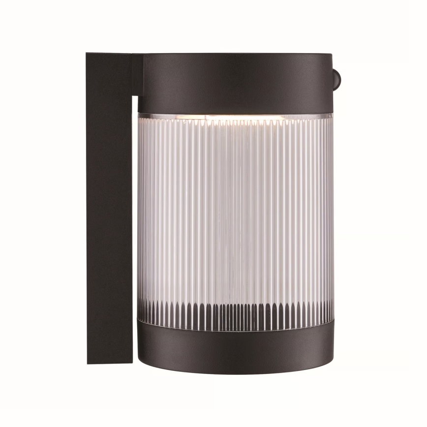 Nordlux - LED Saules enerģijas sienas lampa ar sensoru COUPAR LED/3,2W/5V 3000K IP44 1800 mAh melna