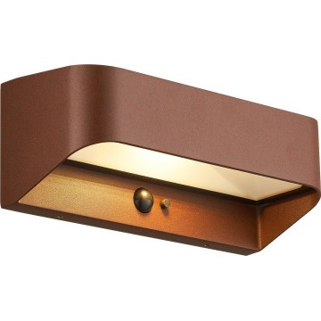 Nordlux - LED saules gaismeklis ar sensoru MARCELLIO LED/5W/5V IP54 2200 mAh brūns