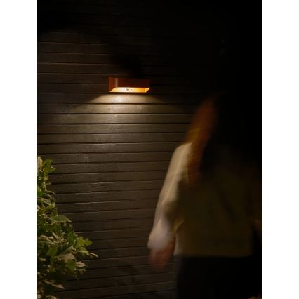 Nordlux - LED saules gaismeklis ar sensoru MARCELLIO LED/5W/5V IP54 2200 mAh brūns