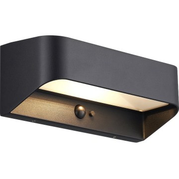 Nordlux - LED saules lampa ar sensoru MARCELLIO LED/5W/5V IP54 2200 mAh melna