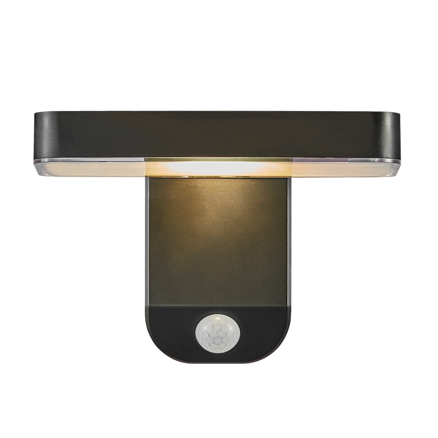 Nordlux - LED Saules sienas lampa ar sensoru RICA LED/5W/3,7V IP44 2200 mAh kvadrātveida