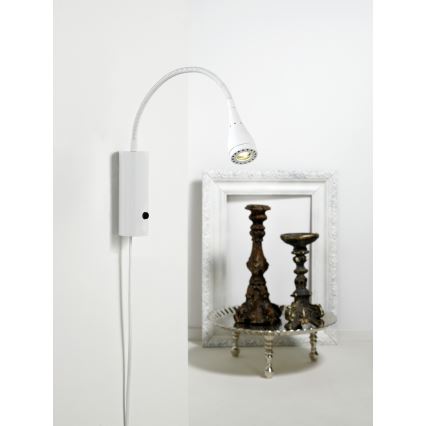 Nordlux - LED Sienas starmetis MENTO LED/3W/230V balta