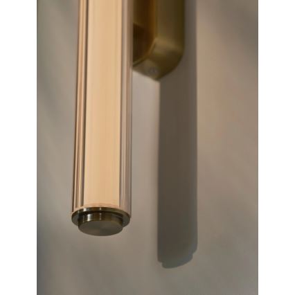 Nordlux - regulējams LED vannas istabas sienas gaismeklis VIRELLE LED/12W/230V 3000/4000K IP44 misiņš