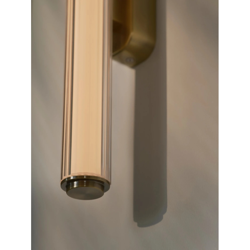 Nordlux - regulējams LED vannas istabas sienas gaismeklis VIRELLE LED/12W/230V 3000/4000K IP44 misiņš