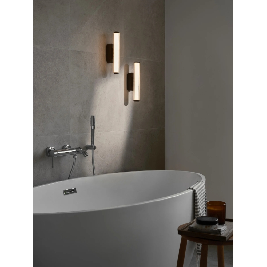 Nordlux - LED vannasistabas sienas gaismeklis VIRELLE ar regulējamu spilgtumu LED/8W/230V 3000/4000K IP44 melns