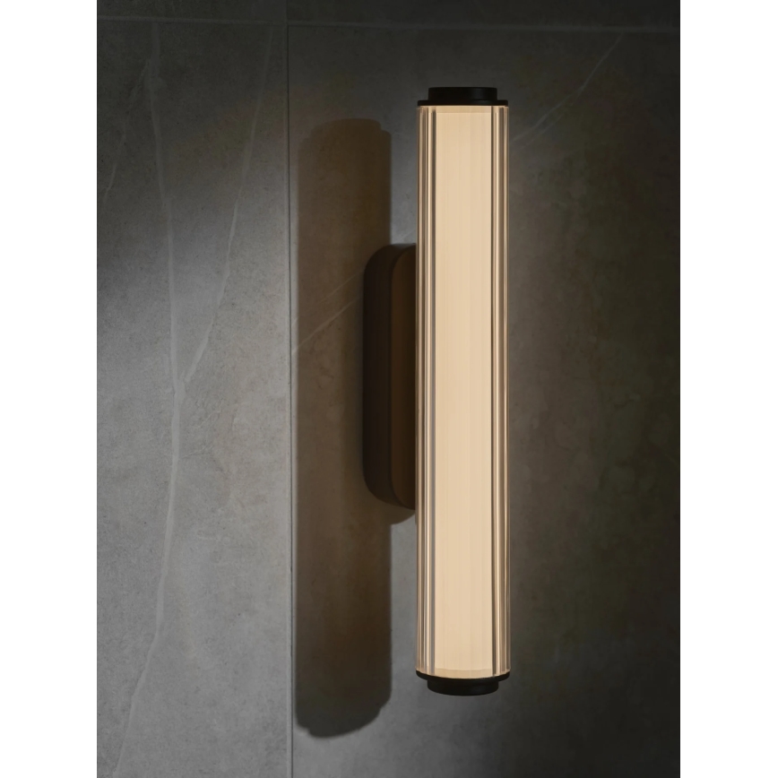 Nordlux - LED vannasistabas sienas gaismeklis VIRELLE ar regulējamu spilgtumu LED/8W/230V 3000/4000K IP44 melns