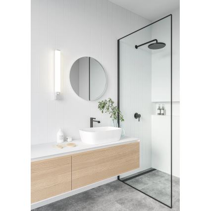 Nordlux - LED vannas istabas spoguļa gaismeklis ar kontaktligzdu SJAVER LED/15W/230V IP44 60 cm balts