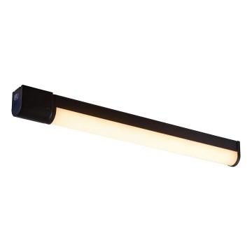 Nordlux - LED vannas istabas spoguļa apgaismojums ar kontaktligzdu MALAIKA LED/15W/230V IP44 68,4cm melns