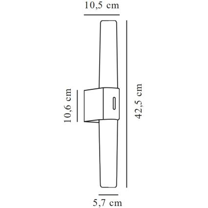 Nordlux - LED Vannas istabas spoguļa apgaismojums HELVA LED/9W/230V 3000K IP44