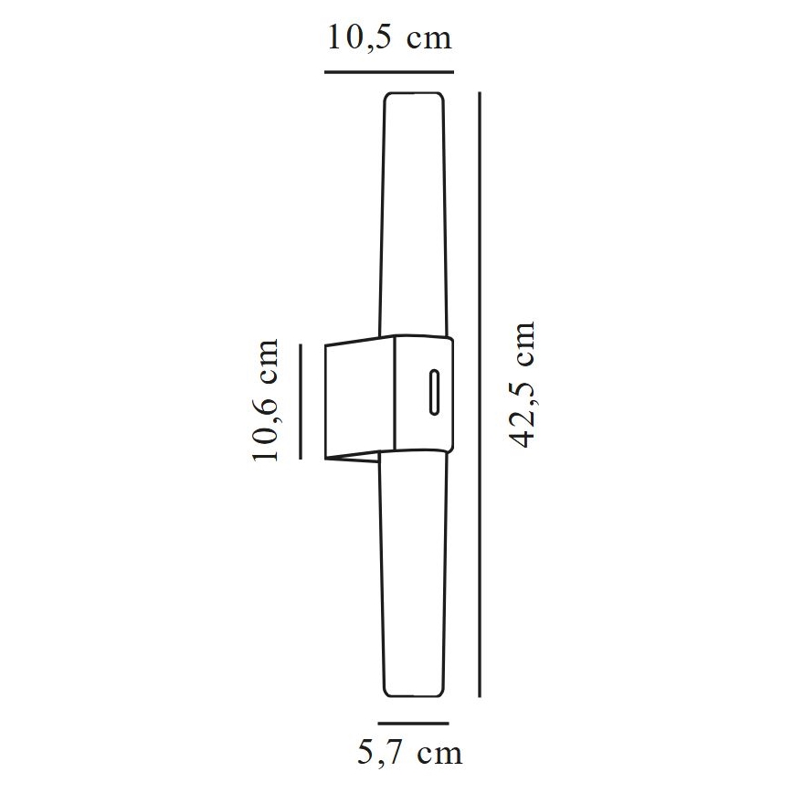 Nordlux - LED vannas istabas spoguļa apgaismojums HELVA LED/9W/230V IP44