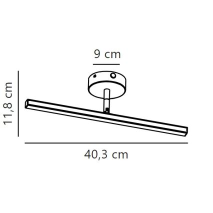 Nordlux - LED Vannas istabas spoguļa apgaismojums IP LED/6,2W/230V IP44 40 cm balta