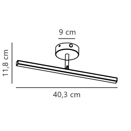 Nordlux-LED Vannas istabas spoguļa apgaismojums IP LED/6,2W/230V IP44 40 cm matēts hroms