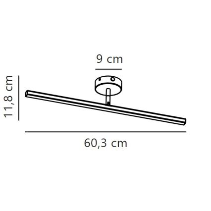 Nordlux - LED Vannas istabas spoguļa apgaismojums IP LED/7,2W/230V IP44 60 cm matēts hroms