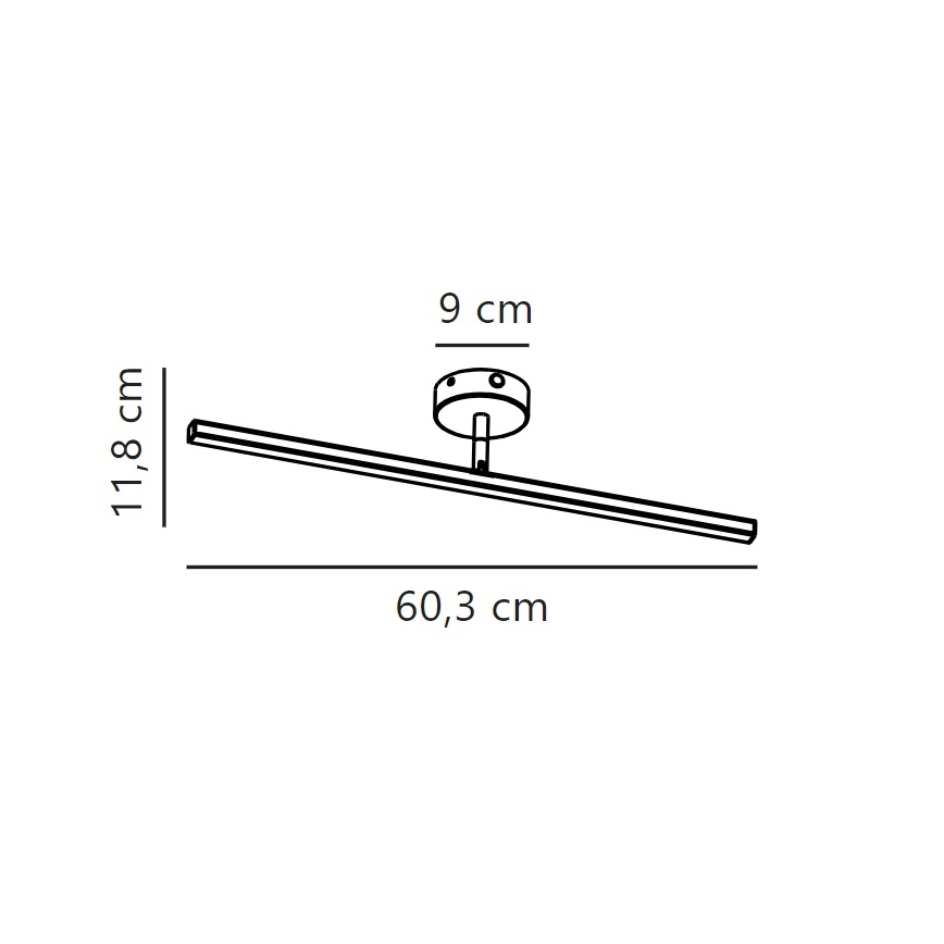 Nordlux - LED Vannas istabas spoguļa apgaismojums IP LED/7,2W/230V IP44 60 cm matēts hroms
