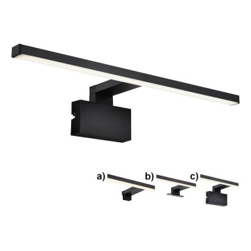 Nordlux - LED Vannas istabas spoguļa apgaismojums MARLEE LED/8,9W/230V IP44 4000K 50 cm melns