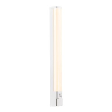 Nordlux - LED vannas istabas spoguļa gaismeklis ar kontaktligzdu SJAVER LED/15W/230V IP44 60 cm balts
