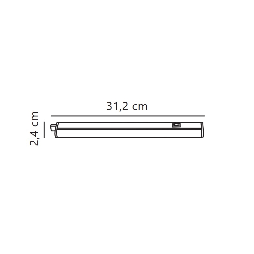 Nordlux - LED Virtuves zem skapīša lampa LATONA LED/4W/230V 3000/4000K  31,2 cm