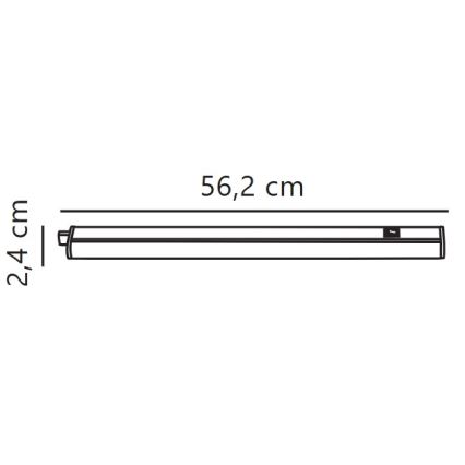 Nordlux - LED Virtuves zem skapīša lampa LATONA LED/8W/230V 3000/4000K 56,2 cm