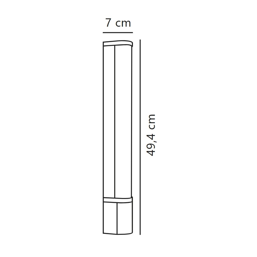 Nordlux - LED zemējuma gaismeklis ar kontaktligzdu MALAIKA LED/6W/230V IP44 melns