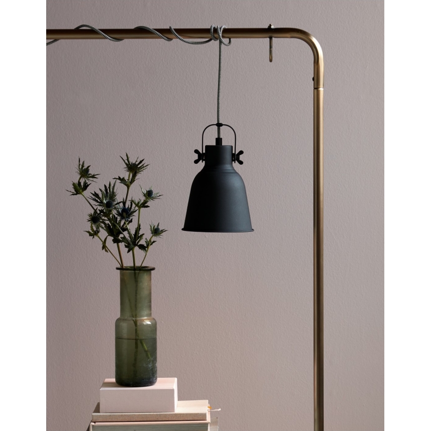 Nordlux - Lustra ar auklu ADRIAN 1xE27/25W/230V d. 16 cm antracīta