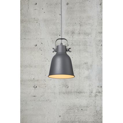 Nordlux - Lustra ar auklu ADRIAN 1xE27/25W/230V d. 16 cm antracīta