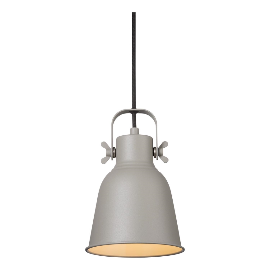 Nordlux - Lustra ar auklu ADRIAN 1xE27/25W/230V d. 16 cm pelēka