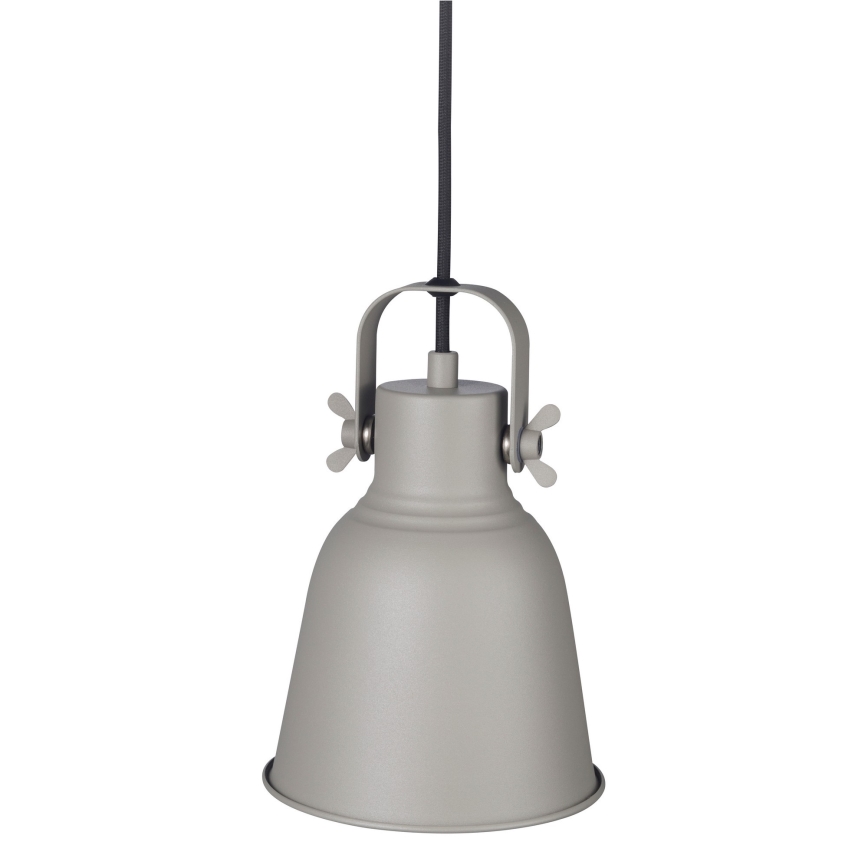 Nordlux - Lustra ar auklu ADRIAN 1xE27/25W/230V d. 16 cm pelēka