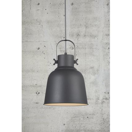 Nordlux - Lustra ar auklu ADRIAN 1xE27/40W/230V d. 25 cm antracīta