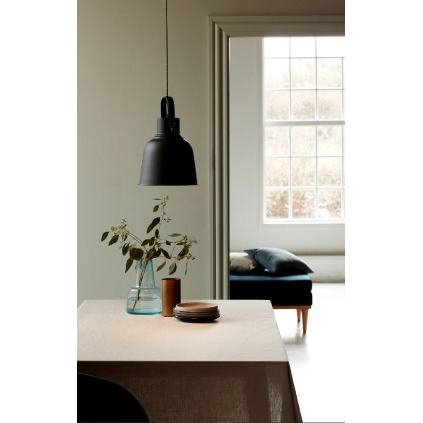 Nordlux - Lustra ar auklu ADRIAN 1xE27/40W/230V d. 25 cm antracīta