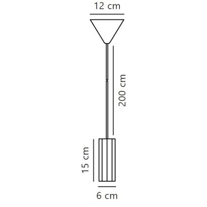 Nordlux - Lustra ar auklu ALANIS 1xGU10/15W/230V