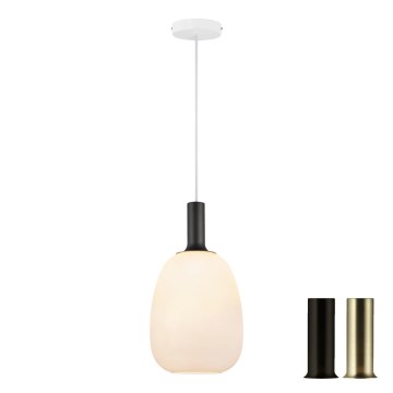 Nordlux - Lustra ar auklu ALTON 1xE27/60W/230V balta/melna/misiņš