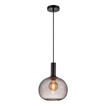 Nordlux - Lustra ar auklu ALTON 1xE27/60W/230V melna